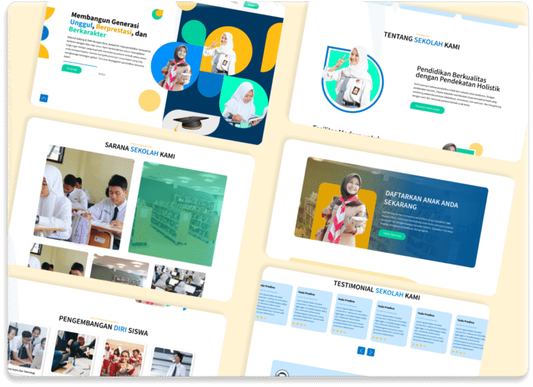 webiste sekolah modern